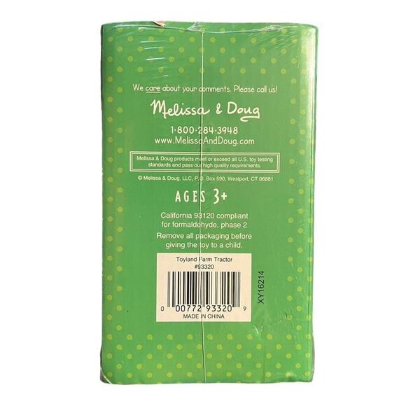 Melissa and Doug Kids Farm Tractor Play Toy Wooden and Farmer Childrens - Picture 7 of 8